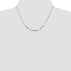 Sterling Silver 1.75mm Singapore Chain w/2in ext.