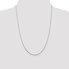Sterling Silver Rhodium-plated 1.75mm Singapore Chain - 3