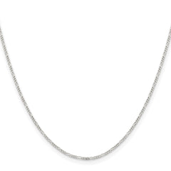 Sterling Silver 1.2mm Figaro Chain - 6