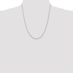 Sterling Silver 2.25mm Figaro Chain - 9