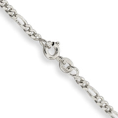 Sterling Silver 2.5mm Figaro Chain - 10