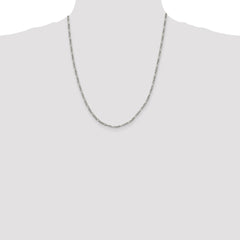 Sterling Silver 2.5mm Figaro Chain - 11