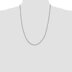 Sterling Silver 2.5mm Figaro Chain - 7
