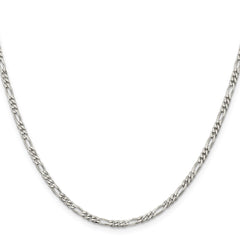 Sterling Silver 2.85mm Figaro Chain - 4