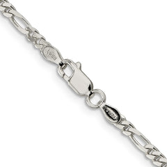 Sterling Silver 2.85mm Figaro Chain - 4