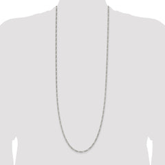 Sterling Silver 2.85mm Figaro Chain - 8