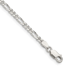 Sterling Silver 2.85mm Figaro Chain - 5