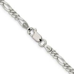 Sterling Silver 3.5mm Figaro Chain - 10