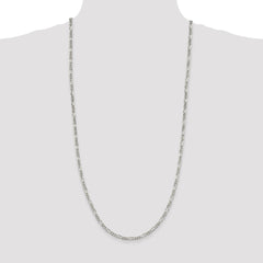 Sterling Silver 3.5mm Figaro Chain - 10