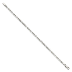 Sterling Silver 3.5mm Figaro Chain - 12