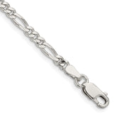 Sterling Silver 3.5mm Figaro Chain - 12