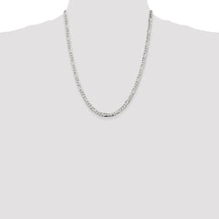 Sterling Silver 4.5mm Figaro Chain - 12