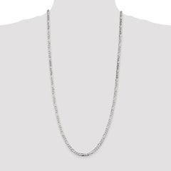 Sterling Silver 4.5mm Figaro Chain - 9