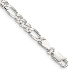 Sterling Silver 4.5mm Figaro Chain - 10