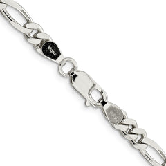 Sterling Silver 5.5mm Figaro Chain - 13
