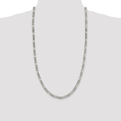 Sterling Silver 5.5mm Figaro Chain - 8