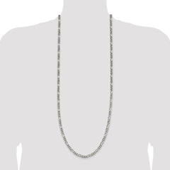 Sterling Silver 5.5mm Figaro Chain - 5