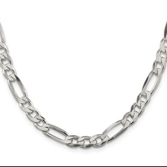 Sterling Silver 6.75mm Figaro Chain - 11