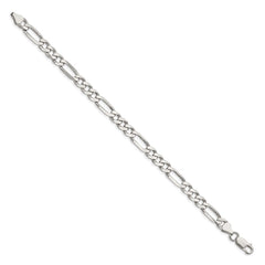 Sterling Silver 6.75mm Figaro Chain - 9