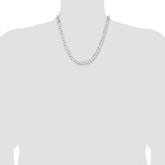 Sterling Silver 7.5mm Figaro Chain - 5