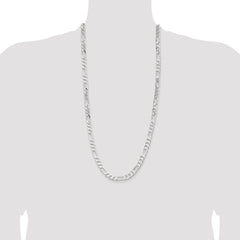 Sterling Silver 7.5mm Figaro Chain - 11