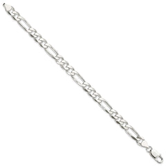 Sterling Silver 7.5mm Figaro Chain - 13