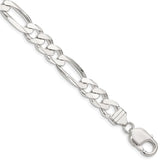 Sterling Silver 9mm Figaro Chain - 2