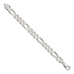 Sterling Silver 10.75mm Figaro Chain - 6