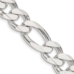 Sterling Silver 13.5mm Figaro Chain - 2