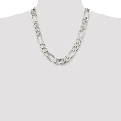 Sterling Silver 15mm Figaro Chain - 7