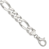 Sterling Silver 15mm Figaro Chain - 8