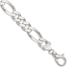 Sterling Silver 15mm Figaro Chain - 8