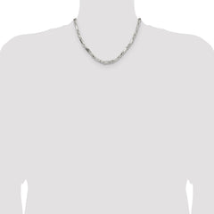Sterling Silver 4.75mm D/C Figarope Chain - 4