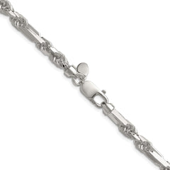 Sterling Silver 6mm D/C Figarope Chain - 6