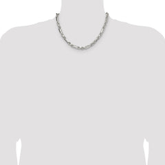 Sterling Silver 6mm D/C Figarope Chain
