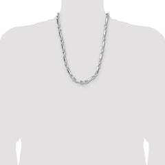 Sterling Silver 8mm D/C Figarope Chain - 7