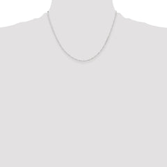 Sterling Silver D/C 1.75mm 3 Short Plus 1 Long Cable Link Chain - 4