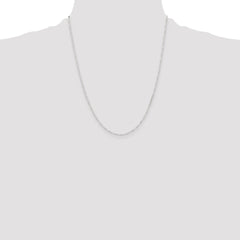 Sterling Silver D/C 1.75mm 3 Short Plus 1 Long Cable Link Chain - 2