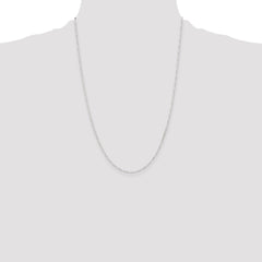 Sterling Silver D/C 1.75mm 3 Short Plus 1 Long Cable Link Chain - 5