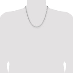 Sterling Silver 3.25mm D/C Square Curb Chain - 2