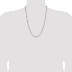Sterling Silver 3.25mm D/C Square Curb Chain - 3