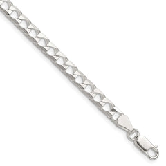 Sterling Silver 5mm D/C Square Curb Chain - 3