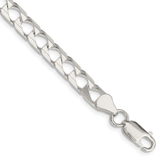 Sterling Silver 6.25mm D/C Square Curb Chain - 6