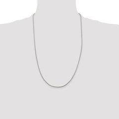 Sterling Silver 1.25mm Diamond-cut Round Franco Chain