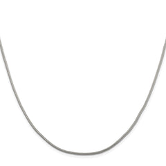Sterling Silver Rhodium-plated 1.25mm Diamond-cut Round Franco Chain - 4