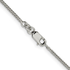 Sterling Silver 1.45mm Diamond-cut Round Franco Chain - 9