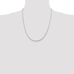 Sterling Silver 1.45mm Diamond-cut Round Franco Chain - 9