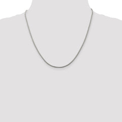 Sterling Silver 2mm Diamond-cut Round Franco Chain - 5