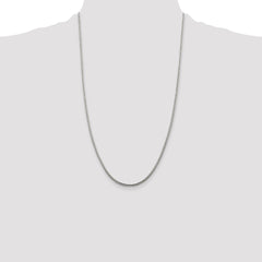 Sterling Silver 2mm Diamond-cut Round Franco Chain - 4