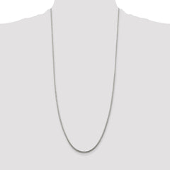 Sterling Silver 2mm Diamond-cut Round Franco Chain - 7